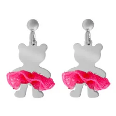Orphelia® 'Bear Bow' Enfant Argent Boucle d'oreille - Argent ZO-7132