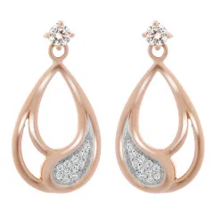 Orphelia® 'Minna' Femmes Argent Boucle d'oreille - Rosé ZO-7228