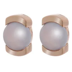 Orphelia® 'Hedda' Women's Sterling Silver Stud Earrings - Rose ZO-7229