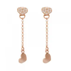 Orphelia® 'Elisa' Damen Sterling Silber Ohrhänger - Rosé ZO-7381