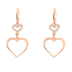 Orphelia® 'Alfina' Femmes Argent Boucle d'oreille - Rosé ZO-7383