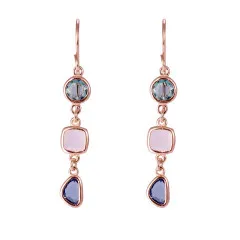 Orphelia® 'Euphemia' Damen Sterling Silber Ohrhänger - Rosé ZO-7411