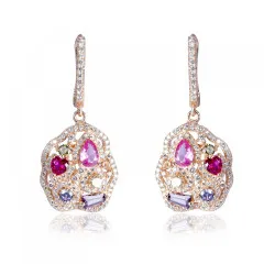 Orphelia® 'Marosetti' Damen Sterling Silber Ohrhänger - Rosé ZO-7427/RG