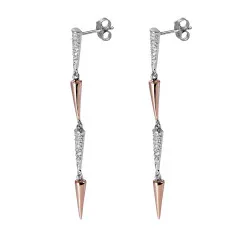 Orphelia® 'Aada' Femmes Argent Boucle d'oreille - Argent/Rose ZO-7433