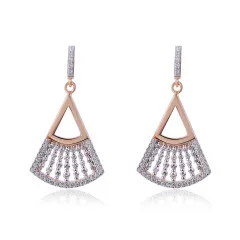 Orphelia® 'Carina' Femmes Argent Boucle d'oreille - Rosé ZO-7436