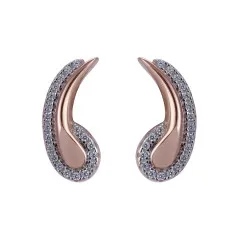 Orphelia® 'Tilou' Damen Sterling Silber Ohrstecker - Rosé ZO-7441