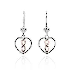 Orphelia® 'Delilah' Damen Sterling Silber Ohrhänger - Silber/Rosa ZO-7475