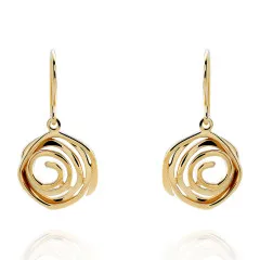 Orphelia® 'Apolline' Women's Sterling Silver Drop Earrings - Gold ZO-7500/G