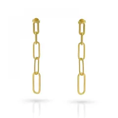 Orphelia® 'Eve' Women's Sterling Silver Drop Earrings - Gold ZO-7550/G
