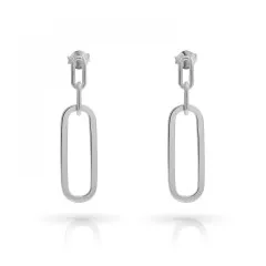 Orphelia® 'Essence' Women's Sterling Silver Drop Earrings - Silver ZO-7560