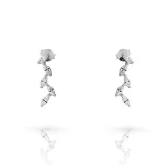 Orphelia® 'Charlene' Dames Zilver 925 925 Oorhangers - Zilverkleurig ZO-7568