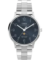 Timex® Analoog 'Waterbury classic moon phase' Heren Horloge TW2W75700
