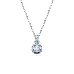 Swarovski® 'Birthstone' Women's Base Metal Necklace - Silver 5651794