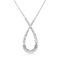 Swarovski® 'Hyperbola' Dames Metaal Collier - Zilverkleurig 5679438