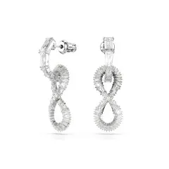 Swarovski® 'Hyperbola' Dames Metaal Oorhangers - Zilverkleurig 5679793
