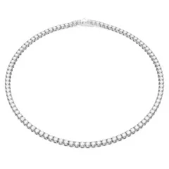 Swarovski® 'Matrix' Women's Base Metal Necklace - Silver 5681796