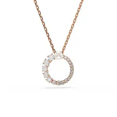 Swarovski® 'Matrix' Women's Gold Plated Metal Necklace - Rose 5692265