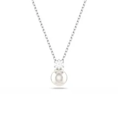 Swarovski® 'Matrix' Women's Base Metal Necklace - Silver 5693897