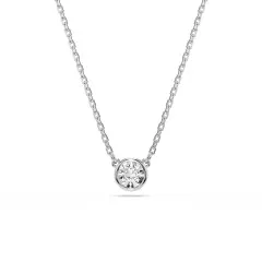 Swarovski® 'Imber' Dames Metaal Collier - Zilverkleurig 5696039