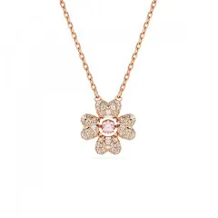 Swarovski® 'Idyllia' Femmes Métal plaqué Collier - Rosé 5674211