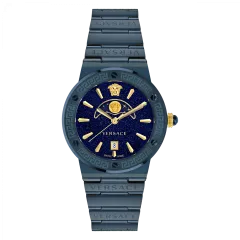Versace® Analog 'Greca Logo Moonphase' Damen Uhr VE7G00423