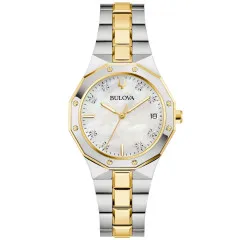 Bulova® Analoog 'Prestige' Dames Horloge 98P234
