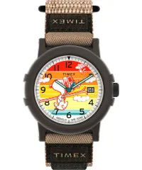 Timex® Analoog 'Peanuts camper' Heren Horloge TW4B34900