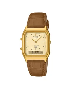 Casio® Analoog En Digitaal 'Casio collection vintage' Dames Horloge AQ-230EGL-9AEF
