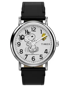 Timex® Analogue 'Peanuts Weekender Snoopy Dancing' Unisex's Watch TW2Y31000