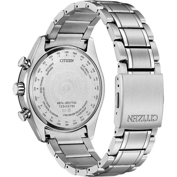 時計 masakeithi Tsuki-Yomi' Radio-Controlled Moon Phase Grey Dial Men's