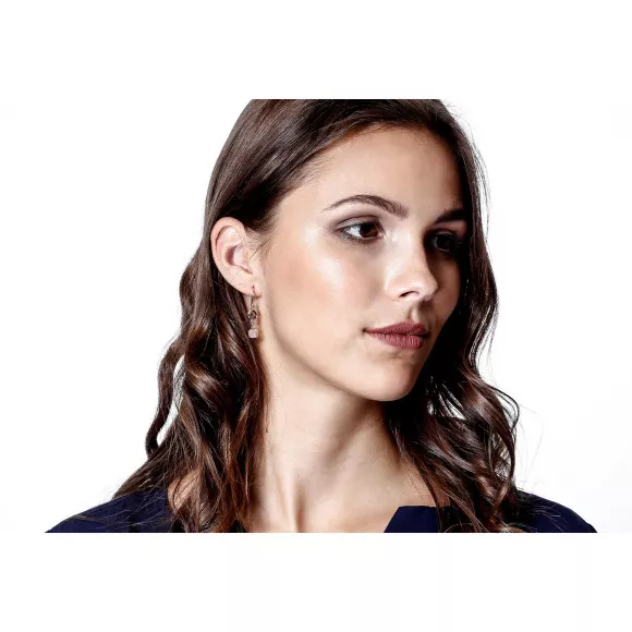 Orphelia® 'Fawn' Damen Sterling Silber Ohrhänger - Rosé ZO-7410