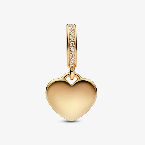 Pandora® Pandora Moments 'Engravable Heart Tag' Women's Gold