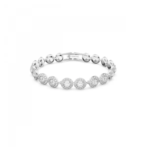 Swarovski® 'Angelic' Women's Base Metal Set: Bracelet + Necklace - Silver 5367853 Swarovski® 'Angelic' Women's Base Metal Set: Bracelet + Necklace - Silver 5367853