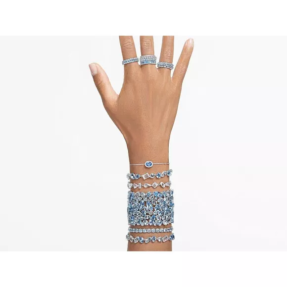 【Swarovski】Constella ブレスレット 5671895 Swarovski Constella Bracelet - Blue, Rhodium Plated – ShopCGX