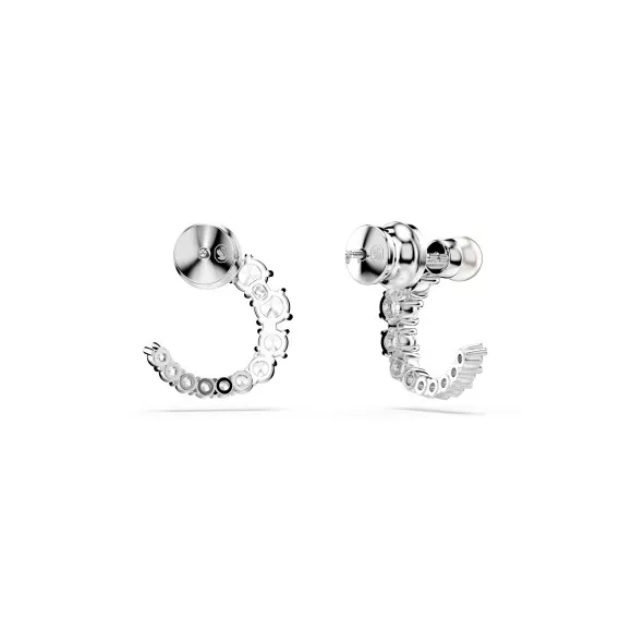 Swarovski® 'Matrix' Women's Base Metal Hoop Earrings