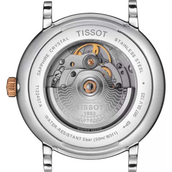 Tissot® Analogue 'Carson Premium Powermatic 80' Men's Watch T1224072203300
