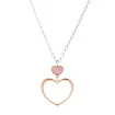 Orphelia® 'Mada' Dames Zilver 925 925 Collier - Zilver/Rosé ZK-7389 thumbnail