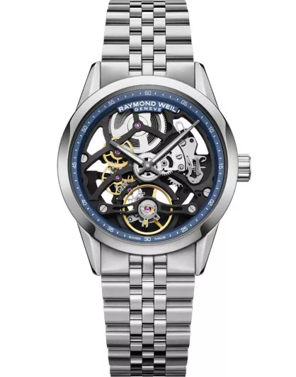Raymond Weil® Analogique 'Freelancer Calibre Rw1212 Skeleton' Hommes Montre 2783-ST-50000