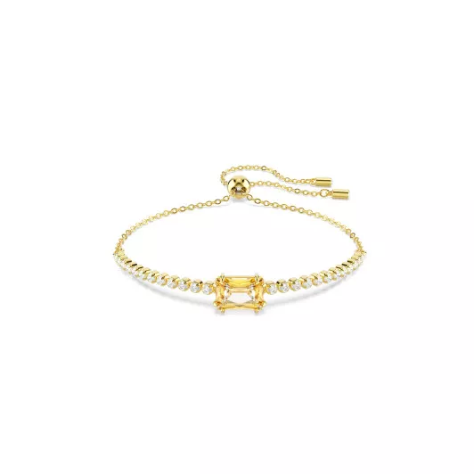 Swarovski® 'Matrix Tennis' Women's Gold Plated Metal Bracelet - Gold 5730699