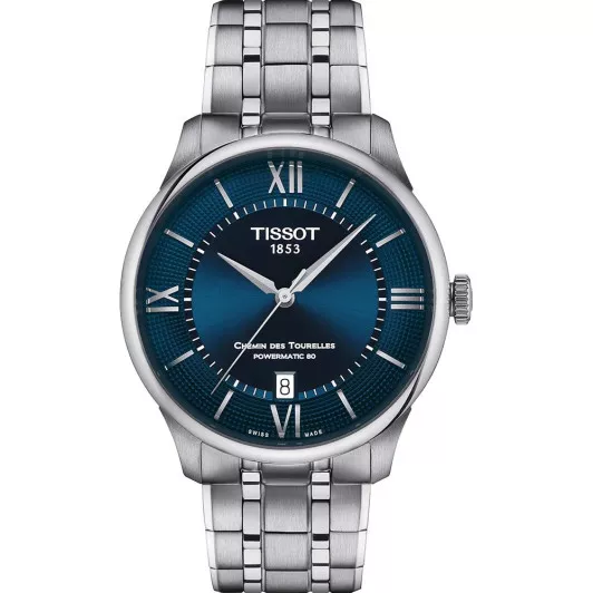 Tissot® Analogue 'Chemin Des Tourelles Powermatic 80' Men's Watch T1398071104800