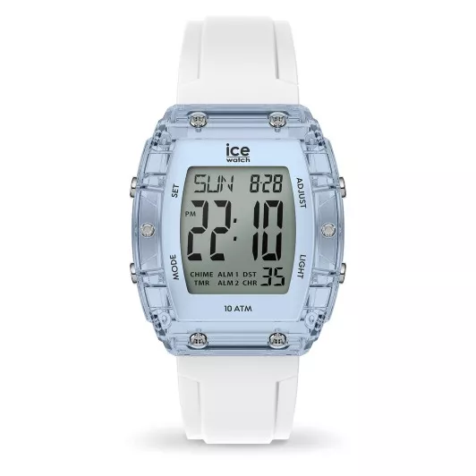 Ice Watch® Digital 'Ice Digit Boliday - White - Clear Blue' Unisexe Montre (Petite) 024567