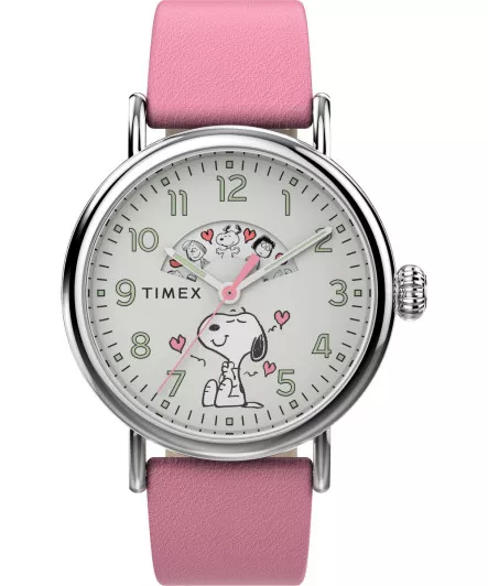 Timex® Analoog 'X peanuts valentine's' Dames Horloge TW2W88900