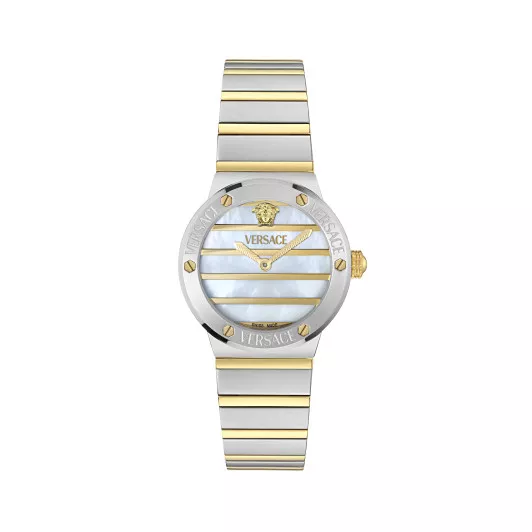 Versace® Analogue 'Greca Logo Pearl' Women's Watch VE0S00325