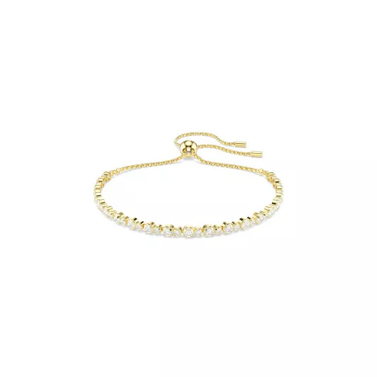 Swarovski® 'Matrix Tennis' Women's Gold Plated Metal Bracelet - Gold 5730709