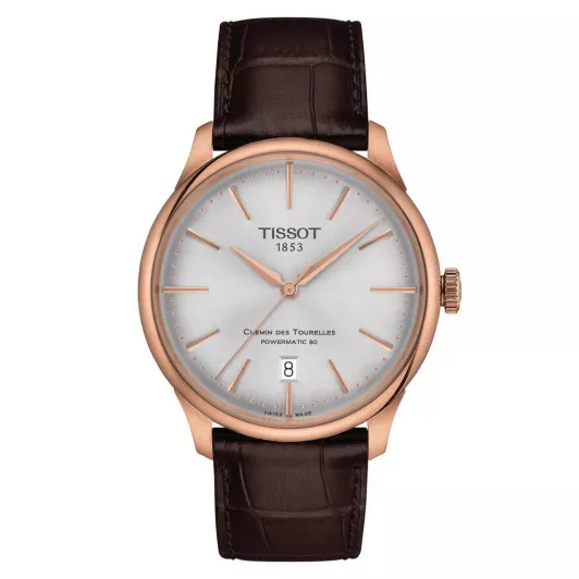 Tissot® Analogue 'Chemin Des Tourelles Powermatic 80' Men's Watch T1398073603100
