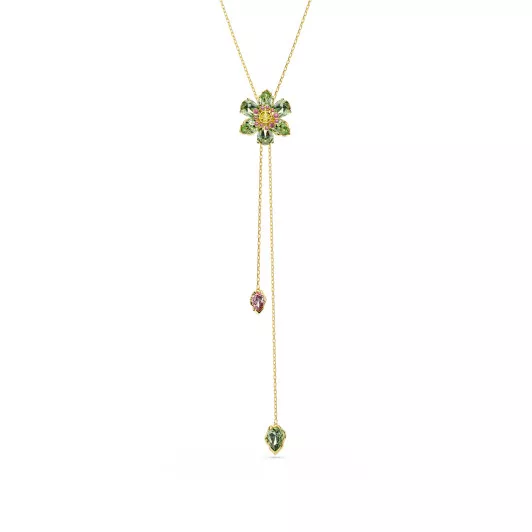 Swarovski® 'Idyllia F Florere' Women's Gold Plated Metal Necklace - Gold 5717158