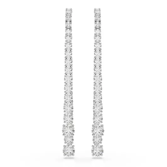 Swarovski® 'Matrix Tennis' Femmes Métall Boucle d'oreille - Argent 5709257