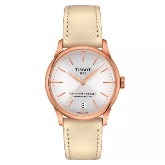 Tissot® Analogue 'T-classic Chemin Des Tourelles Powermatic 80' Women's Watch T1392073603100