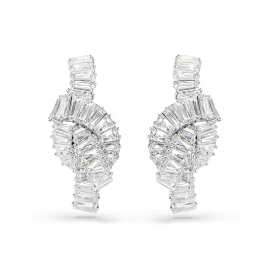 Swarovski® 'Matrix' Femmes Métall Boucle d'oreille - Argent 5727040