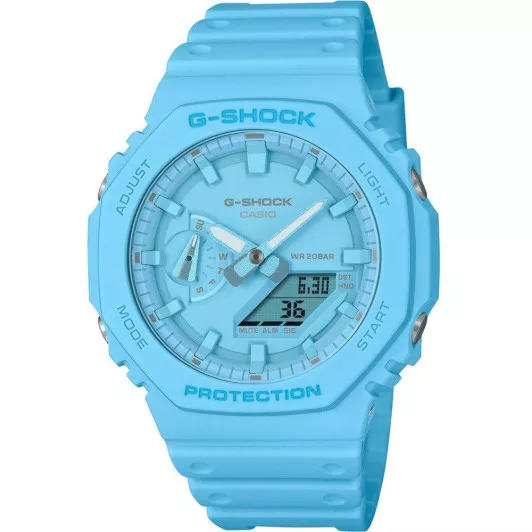 Casio® Analoog En Digitaal 'G-shock' Unisex Horloge GA-2100-2A2ER